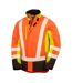 Unisex Adult Safety 3 Tone 3 Layer Jacket Fluorescent Yellow Fluorescent Orange Black Result Recycled-1