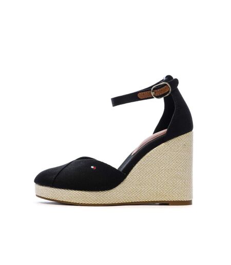 Sandales noires femme tommy hilfiger wedges