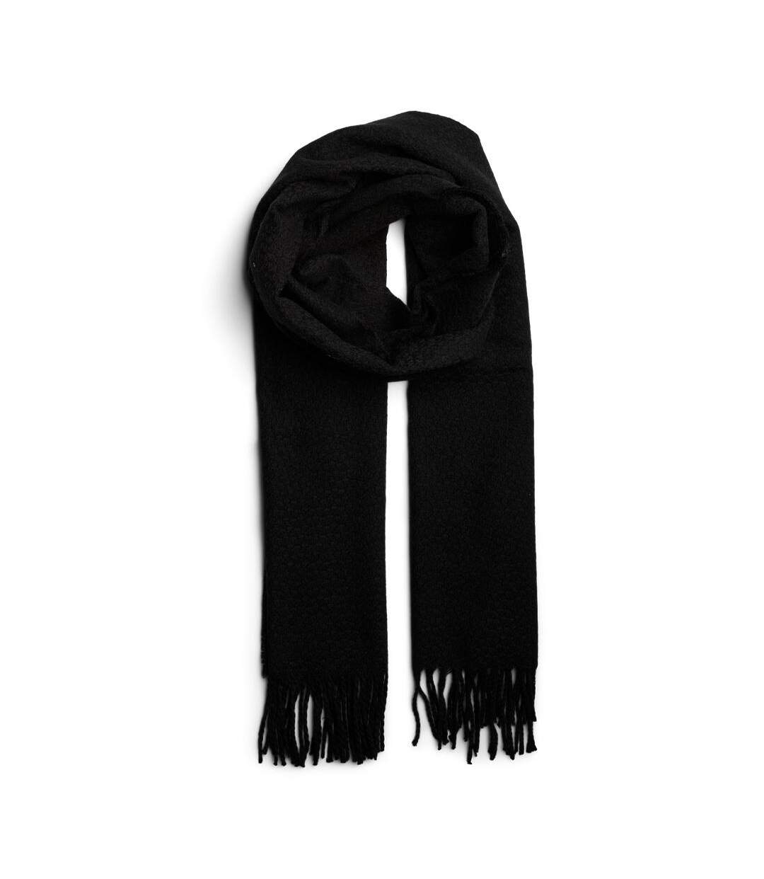Echarpe noire femme pieces cella-1