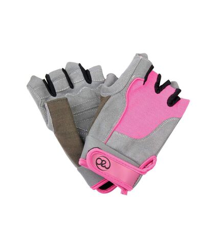 Fitness Mad Womens/Ladies Cross Training Gloves (Pink/Gray) - UTMQ497