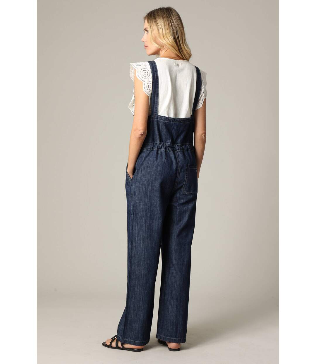 Salopette femme100% coton denim RAQUEL-4