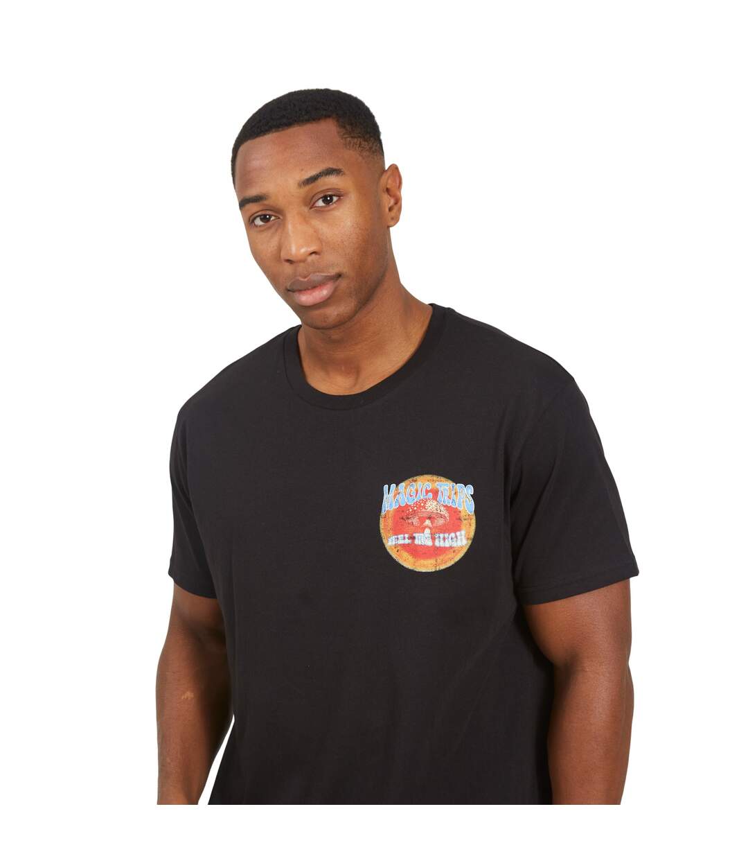 T-shirt Homme Noir Vif Brave Soul-3
