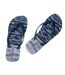 Womens/ladies Zebra Flat Flip Flops Blue Print Ipanema-3