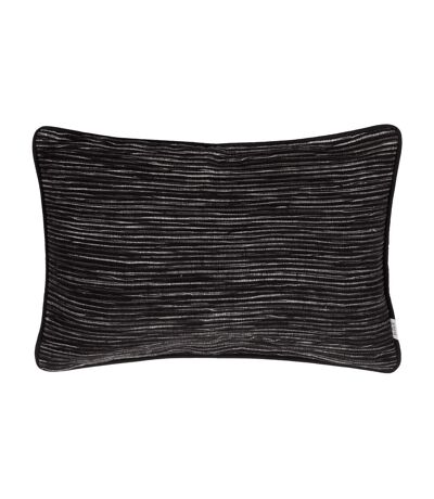 Cove ribbed cushion cover 50cm x 35cm black Yard