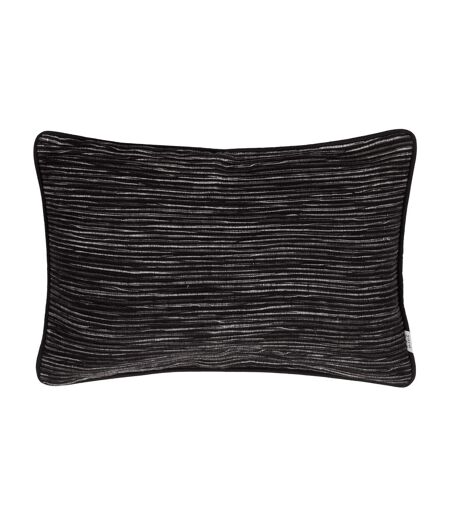 Cove ribbed cushion cover 50cm x 35cm black Yard