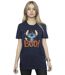 Disney T-shirt boyfriend en coton Lilo & Stitch Womens/Ladies Boo ! (Bleu marine) - UTBI30491-2