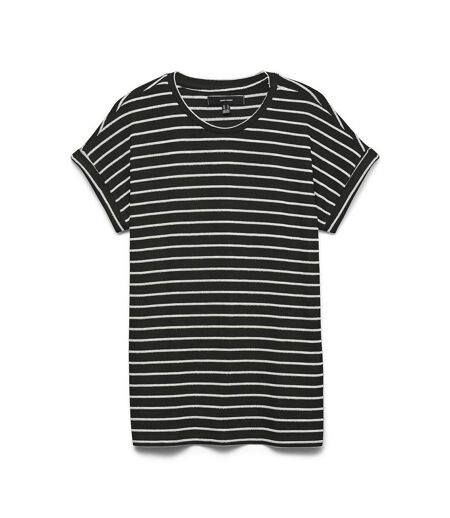 T-Shirt rayure noir femme vero moda brianna 10291353