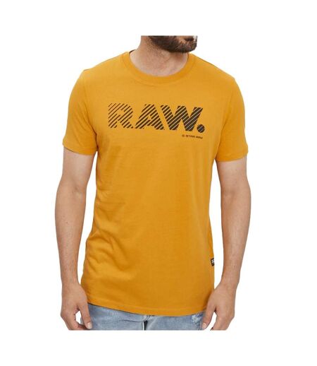 T-shirt Jaune Homme G-Star Raw D22776 - L