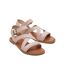 Womens/ladies sloane leather sandals pink Toms