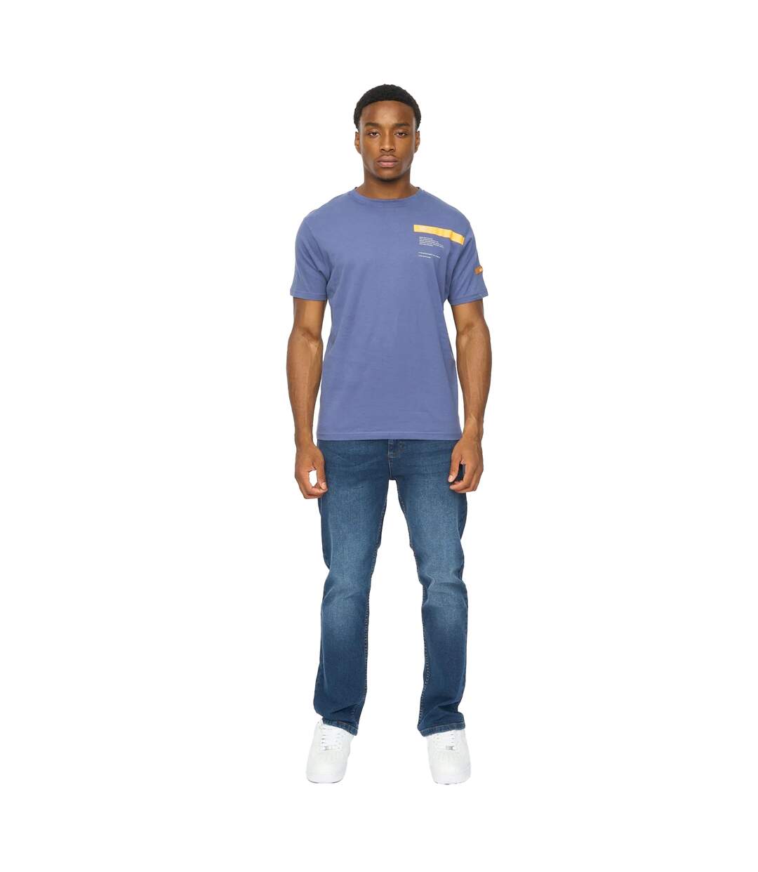 Mens Ambridge T-shirt Denim Blue Duck And Cover-4