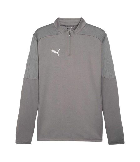 Mens Teamfinal Quarter Zip Training Track Top Grey Puma