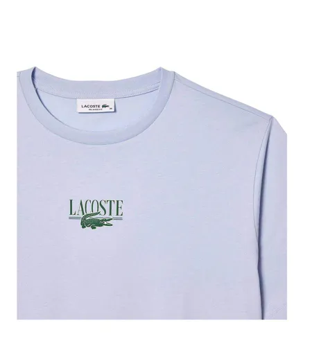 T-shirt Motif/style Imprimé Femme Bleu Lacoste