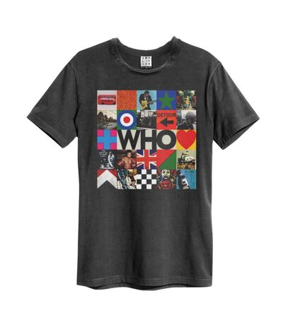 T-shirt who adulte charbon Amplified