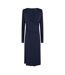 Robe Portefeuille Manches Longues Ettita Femme Bleu Foncé Boss-2