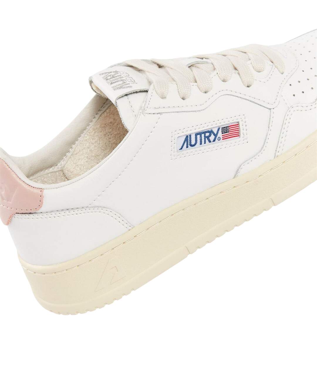 Tennis Femme Blanc Rose Autry-3