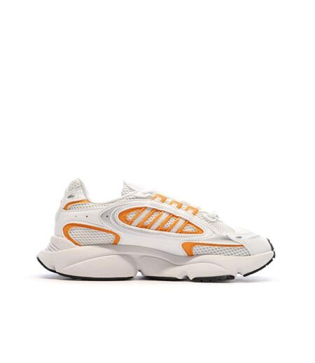 Baskets blanches/oranges femme adidas ozmillen