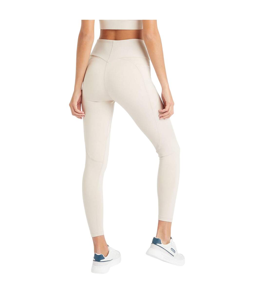 Womens/ladies Pro Training Snug Fit 7/8 Leggings Silver Grey Umbro-3