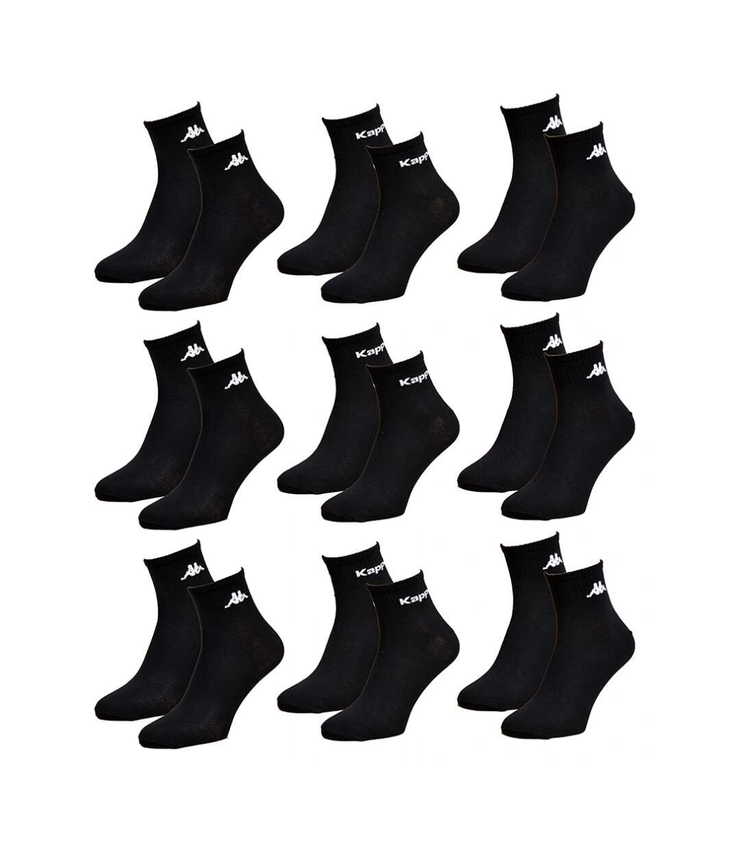Chaussettes Femme KAPPA QUARTER - Pack de 9-1