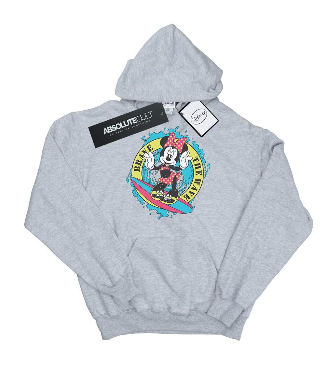 Disney - Sweat à capuche MINNIE MOUSE BRAVE THE WAVE - Femme (Gris chiné) - UTBI10984-1