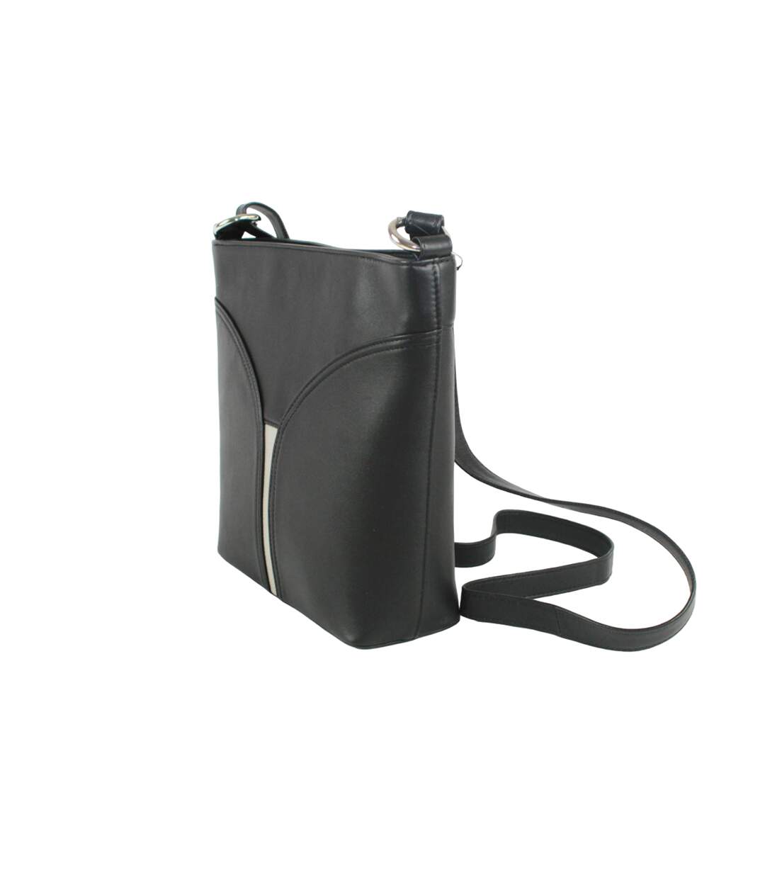 Sac Bandoulière Caitlin Taille Unique Noir Blanc Cassé Eastern Counties Leather-3