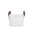 Lot de 3 Paniers de Rangement Velours Côtelé 36cm Blanc-5