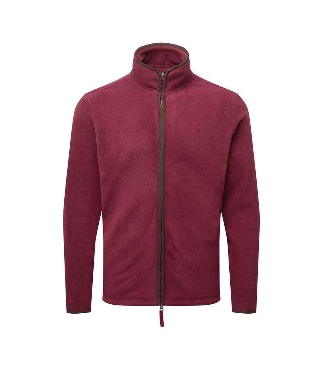 Veste polaire artisan homme bordeaux / marron Premier