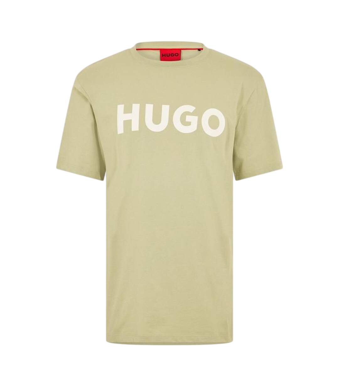 Mens Dulivio Contrast Logo T-shirt Green Hugo-1
