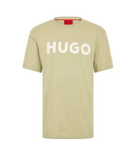 Mens Dulivio Contrast Logo T-shirt Green Hugo