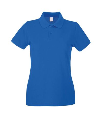 Womens/Ladies Fitted Short Sleeve Casual Polo Shirt (Cobalt)