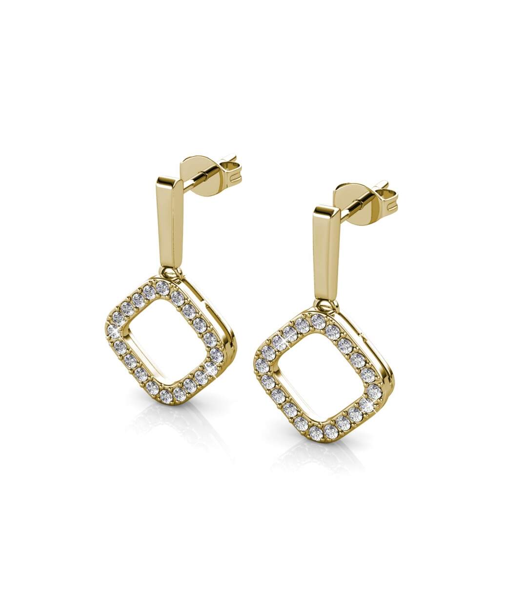 Boucles d'oreilles Mercury, Perle d'Autriche, Cristal d'Autriche-4