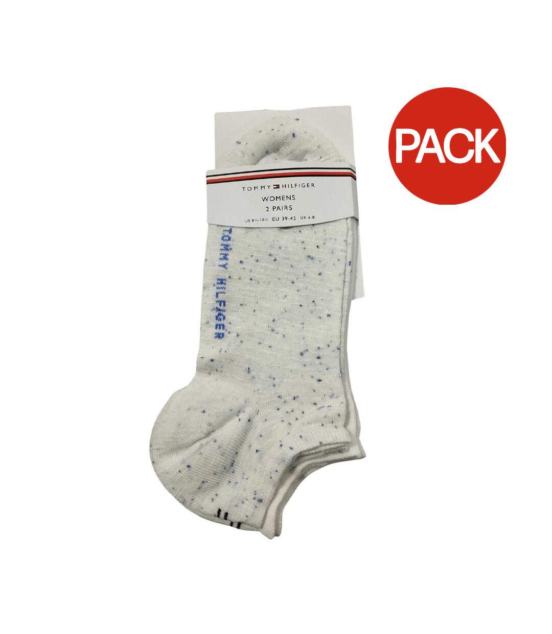 Chaussettes Motif/style À Pois Femme Bleu Blanc Tommy Hilfiger-1