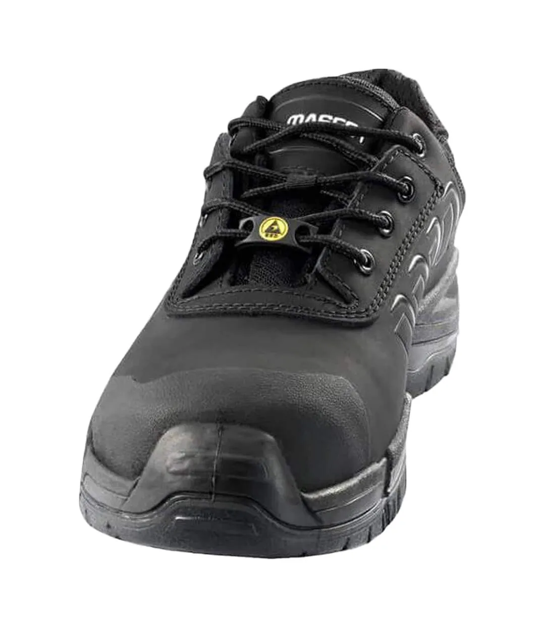 Mens Footwear Fit Ultar Leather Safety Shoes Black Mascot-1