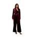 Womens/ladies velvet belted blazer burgundy Principles