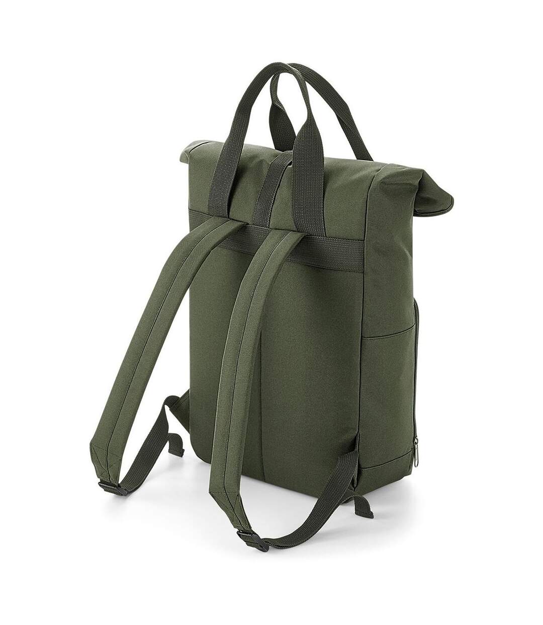 Sac à dos urbain rolltop et poignées - 14 litres - BG118 - vert olive-3