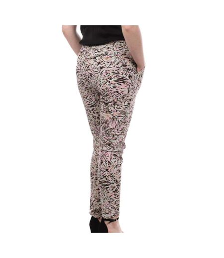 Pantalon rose/turquoise/beige femme vero moda easy - s