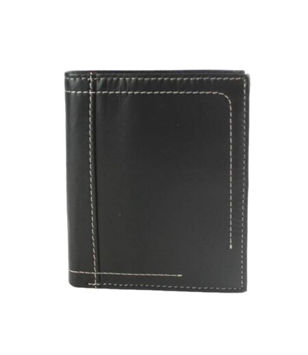Mens isaac leather wallet one size black Eastern Counties Leather