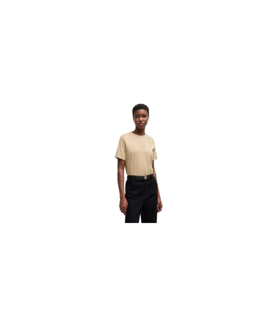 T-shirt Ecosa2 Femme Beige Hugo Boss-1