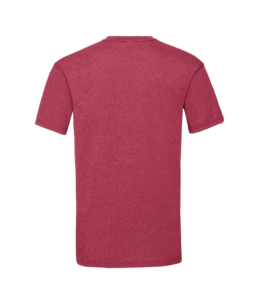 T-shirt Valueweight Adulte Rouge Chiné Rétro Fruit Of The Loom-2