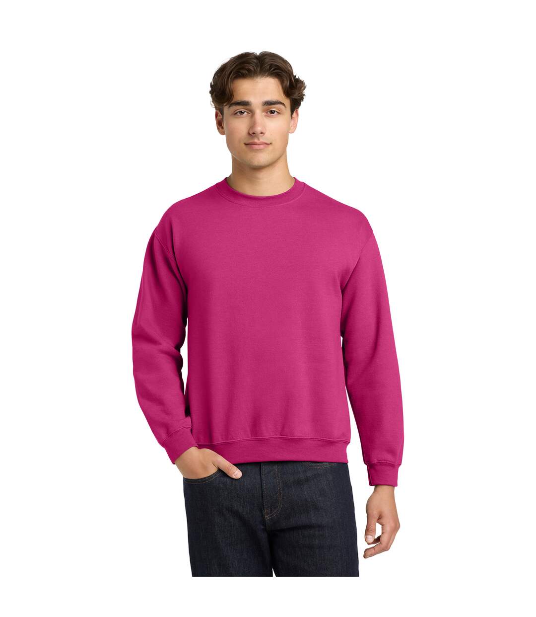 Sweat Adulte Rose Gildan-1