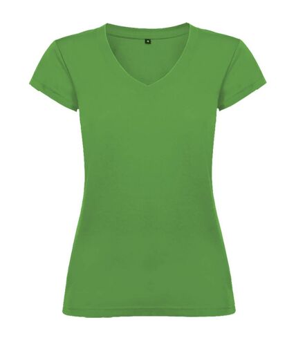 Womens/ladies victoria t-shirt tropical green Roly