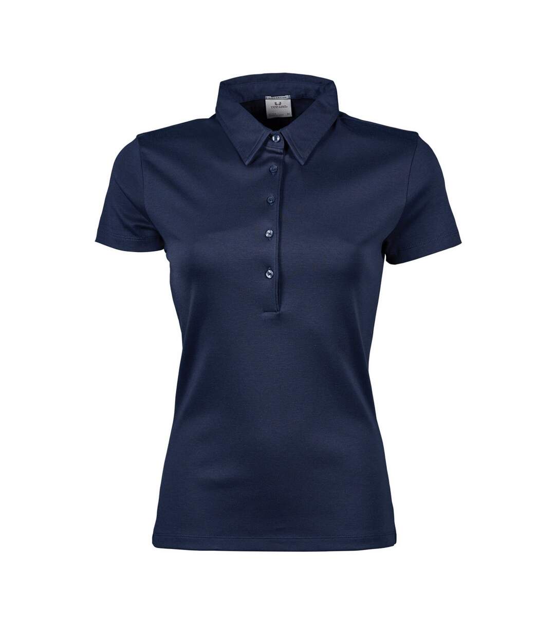 Pima polo à manches courtes femme bleu marine Tee Jays-1