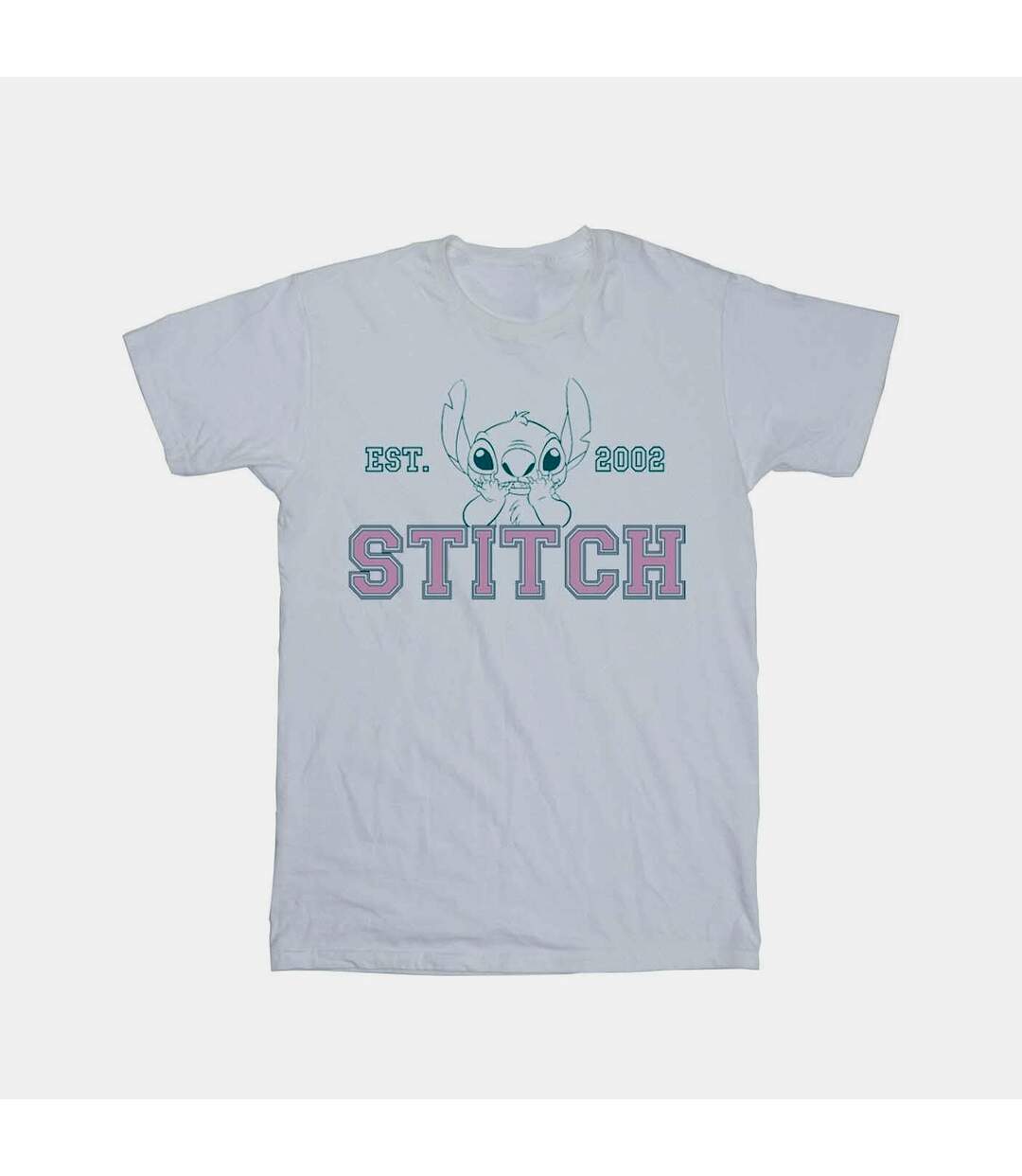 Disney Femmes/Les femmes Lilo And Stitch Collegial Pastel Cotton Boyfriend T-Shirt (Blanc) - UTBI29700-1