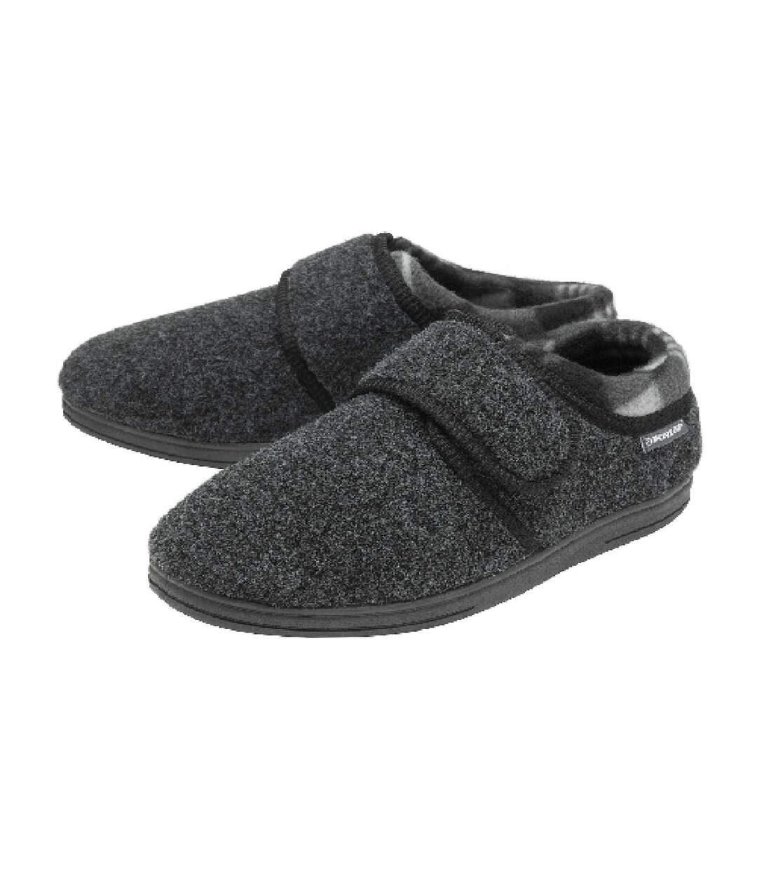 DUNLOP - Pantoufles Homme Orthopédiques Velcro | Chaussons Ajustable-1