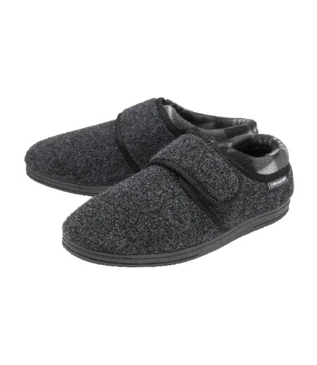 DUNLOP - Pantoufles Homme Orthopédiques Velcro | Chaussons Ajustable