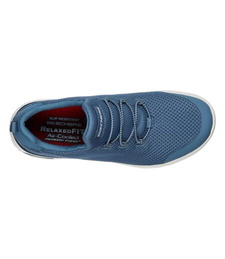Womens/ladies Marsing-waiola Sr Safety Shoes Blue White Skechers