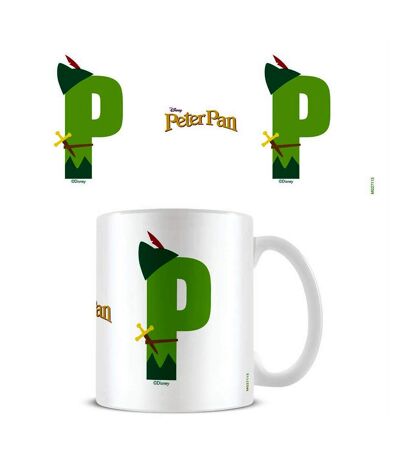 Peter Pan - Mug P (Blanc / Vert) (Taille unique) - UTPM4586