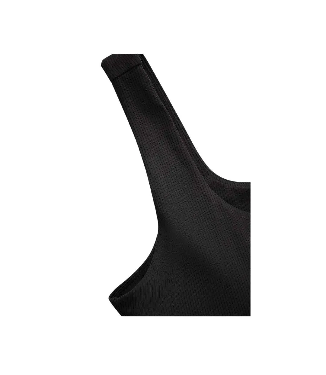 Womens/ladies Laurel Cropped Tank Top Black Animal-4