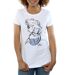 Disney Femmes/Ladies - Frozen Elsa Sketch Mono Cotton T-Shirt (Blanc) - UTBI21862-3