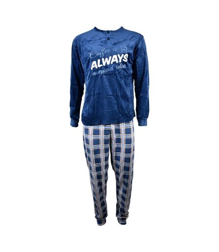 Pyjama Homme Long SWEET SECRET Q2733 POLAIRE MARINE