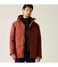 Veste Imperméable Et Isolante À Capuche Ajustable Motif/style Uni Baylon Homme Orange Rouge Regatta-4